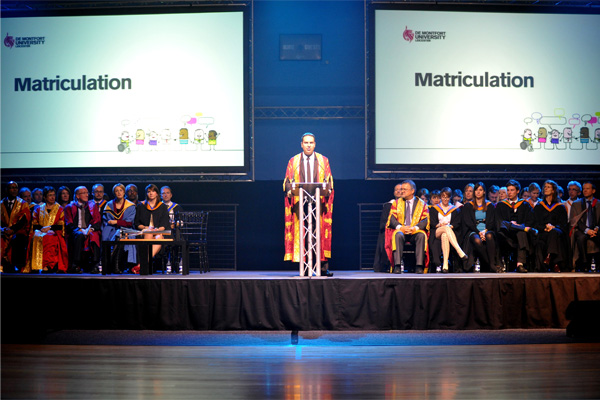 DMU Matriculation event